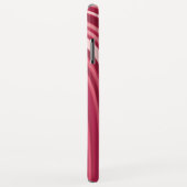 Curvy Stripes in rood en wit Case-Mate iPhone Case (Achterkant/rechts)