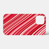 Curvy Stripes in rood en wit Case-Mate iPhone Case (Achterkant (horizontaal))
