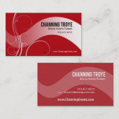 Curvy Swerve Special Events Planner Coordinator Visitekaartje (Voorkant / Achterkant)