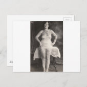 Curvy Tattooed lady Briefkaart (Voorkant / Achterkant)