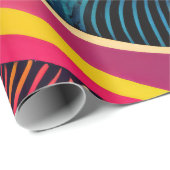 Curvy texturen in levendige kleuren cadeaupapier (Rol Hoek)