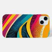 Curvy texturen in levendige kleuren Case-Mate iPhone case (Achterkant (horizontaal))
