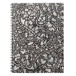 Curvy Twisty Cartoon Weird Faces Design Notitieboek