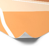 Curvy Vase Abstracte Boho Art Print Poster (Hoek)