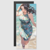 Curvy vrouw op het strand (Voorkant / Achterkant)