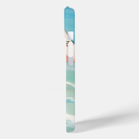 Curvy vrouw op het strand Case-Mate iPhone case (Achterkant / Links)