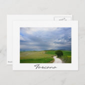 Curvy-weg naar een briefkaart van bestemming Tosca (Voorkant / Achterkant)