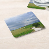 Curvy-weg naar een onderzetter van bestemming (Schuin)