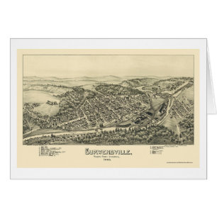 Curwensville, PA Panoramic Map - 1895