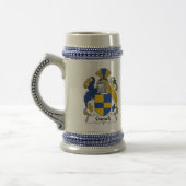 Cusack Coat of Arms Stein - Family Crest Bierpul (Links)