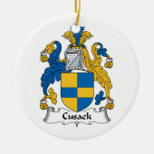 Cusack Family Crest Keramisch Ornament (Voorkant)