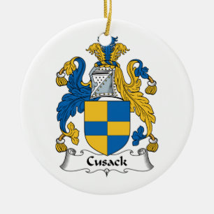 Cusack Family Crest Keramisch Ornament