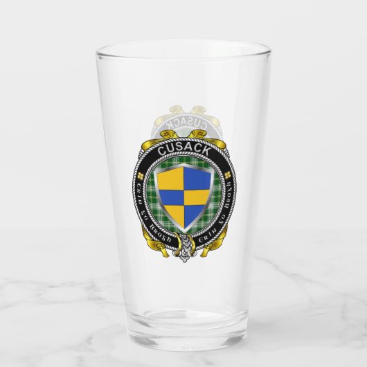 Cusack Irish Shield Beer Glass Glas (Achterkant)