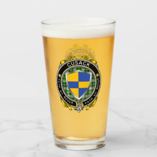 Cusack Irish Shield Beer Glass Glas