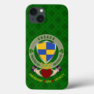 Cusack Irish Shield & Claddagh Personalized Case-Mate iPhone Case