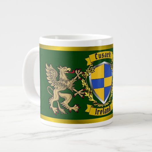 Cusack Irish Shield & Griffins Grote Koffiekop (Links)