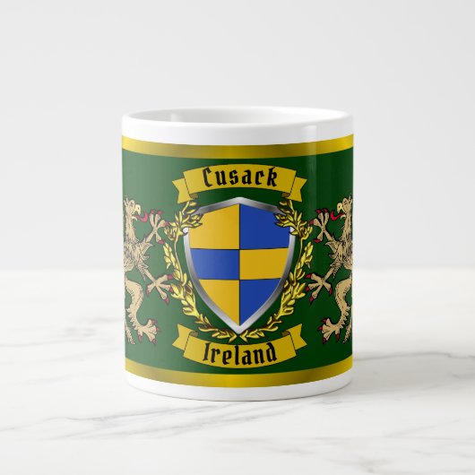 Cusack Irish Shield & Griffins Grote Koffiekop (Voorkant)