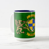 Cusack Irish Shield & Griffins Tweekleurige Koffiemok (Voorkant links)