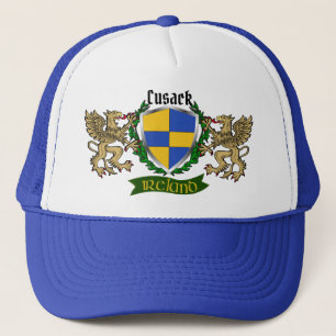 Cusack Irish Shield w/Griffins Trucker Pet