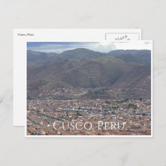 Cusco City Peru Briefkaart (Voorkant / Achterkant)