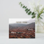 Cusco City Skyline Peru Briefkaart (Staand voorkant)