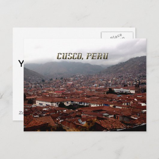 Cusco City Skyline Peru Briefkaart (Voorkant / Achterkant)