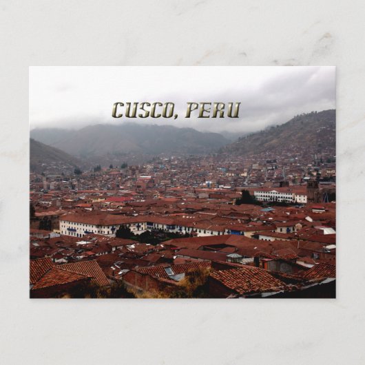 Cusco City Skyline Peru Briefkaart (Voorkant)