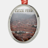 Cusco City Skyline Peru Metalen Ornament (Links)