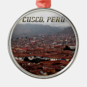 Cusco City Skyline Peru Metalen Ornament