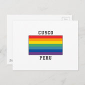 Cusco, de Vlag van Peru Briefkaart (Voorkant / Achterkant)