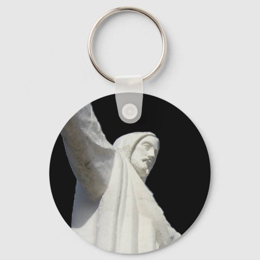 cusco jesus zwart sleutelhanger (Voorkant)