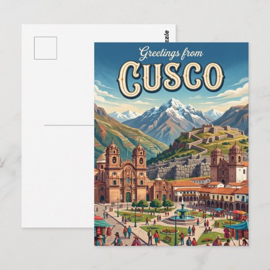 Cusco Peru Briefkaart (Voorkant / Achterkant)
