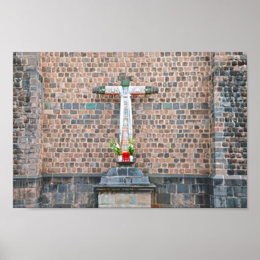 Cusco, Peru, Cross Poster (Voorkant)