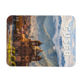 Cusco Peru Illustratie Reis Kunst Vintage Magneet (Horizontaal)