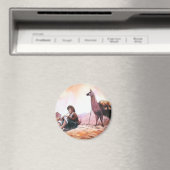 Cusco Peru Llama Afbeelding Magneet (Insitu (Vaatwasser))