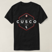 Cusco Peru Map Flag Graphic  T-shirt (Design voorkant)