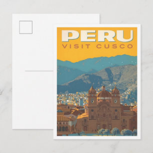 Cusco Peru Oude Reis  Briefkaart