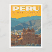 Cusco Peru Oude Reis  Briefkaart (Voorkant)