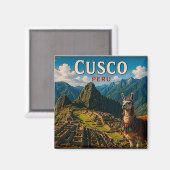 🧲 Cusco Peru Reis Souvenir Voor Avontuurlijke Tri Magneet (Voorkant / Achterkant)