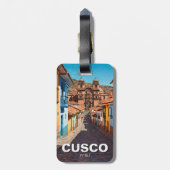 Cusco Peru Reizen Bagagelabel (Achterkant verticaal)