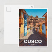 Cusco Peru Reizen Briefkaart (Voorkant / Achterkant)