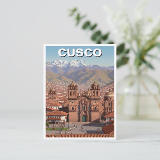 Cusco Peru Reizen Briefkaart (Staand voorkant)