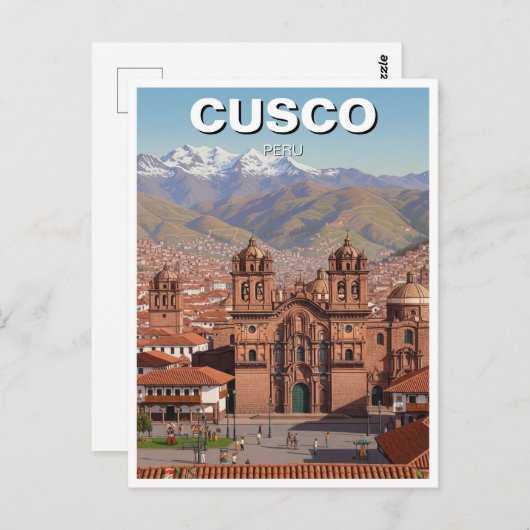 Cusco Peru Reizen Briefkaart (Voorkant / Achterkant)