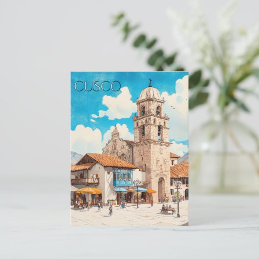 Cusco Peru Reizen Briefkaart (Staand voorkant)