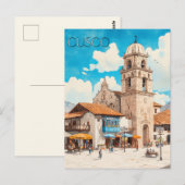 Cusco Peru Reizen Briefkaart (Voorkant / Achterkant)