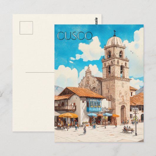 Cusco Peru Reizen Briefkaart (Voorkant / Achterkant)
