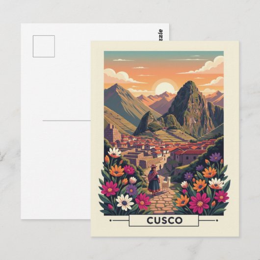 Cusco Peru Reizen Briefkaart (Voorkant / Achterkant)