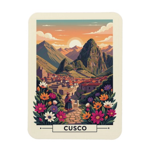 Cusco Peru Reizen Magneet (Verticaal)
