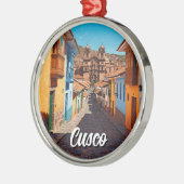 Cusco Peru Reizen Metalen Ornament (Links)