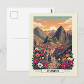 Cusco Peru Travel Briefkaart (Voorkant / Achterkant)